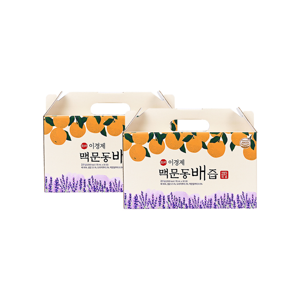 이경제 맥문동 NFC 착즙 배즙 도라지 진액 엑기스 이경재 국내산100% 60포, 2개