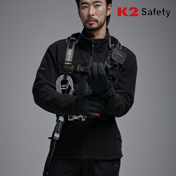 K2 세이프티 바람막이 자켓 남자 기모 작업복 겨울 플리스 재킷 F5102 - 상세 이미지 5