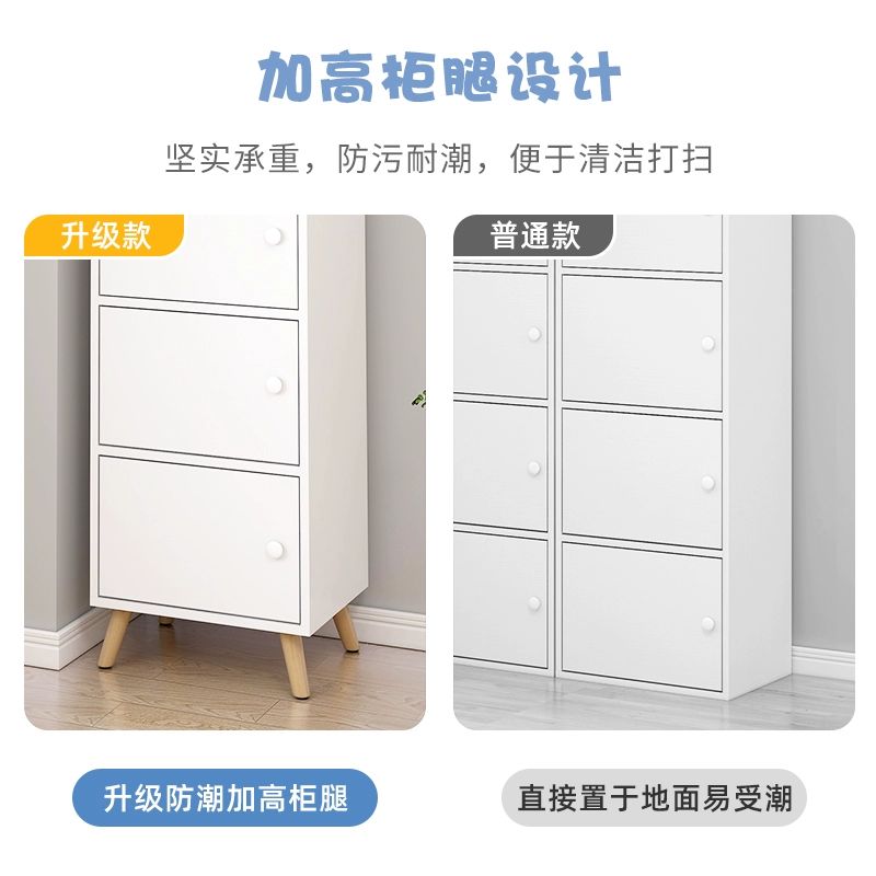 구석 코너장 선반 코너 서랍장 모서리 틈새 수납장 삼중따뜻한화이트 조립 - 상세 이미지 3