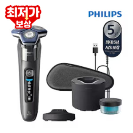 필립스 SkinIQ 7000 시리즈 전기면도기 다크 크롬 S7887/72