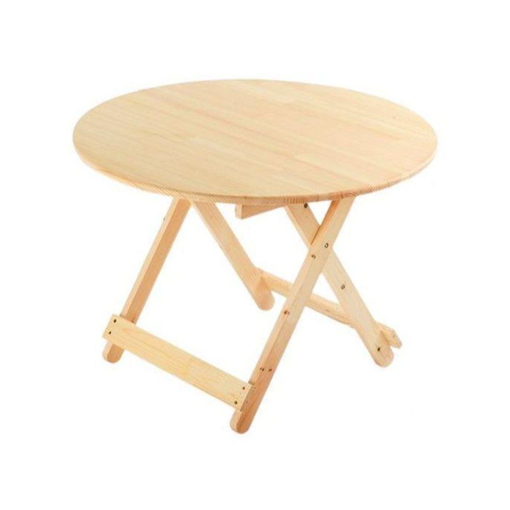원목 접이식 식탁 공간활용 가정용 간이 원형 테이블 70cm 원형 테이블 - 상품 이미지