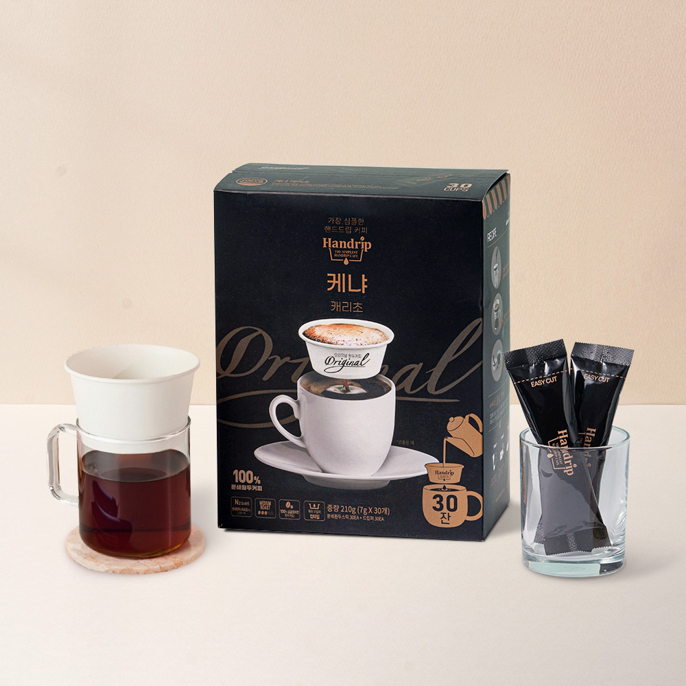 핸드립 드립커피 케냐 드립백 커피 30입 (특허받은 드립퍼) - 상품 이미지