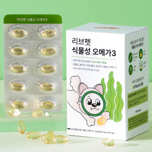 리브펫 강아지 식물성 오메가3 피부 관절 심장 비건 영양제 300mg 6... 솔직 후기 | 실제 사용자 리뷰 총정리 - 상품 이미지 1