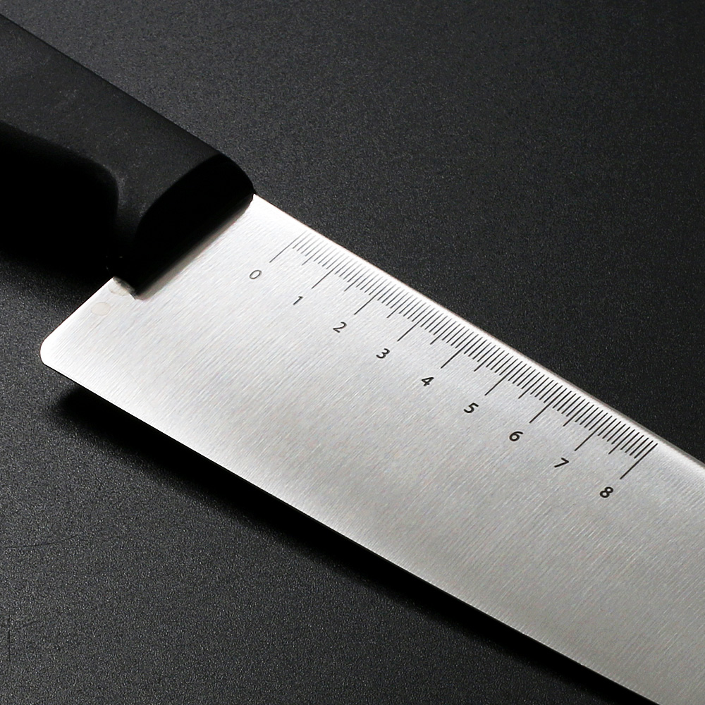 일본 주방칼 식칼 식도 쉐프나이프 김밥 업소용 부엌 22cm, 니켄 눈금, 1개 - 상세 이미지 3
