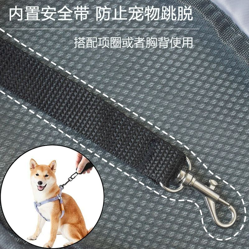 강아지 메쉬 강아지앞가방 포대기 애견이동가방 블랙 S-소형 - 상세 이미지 3