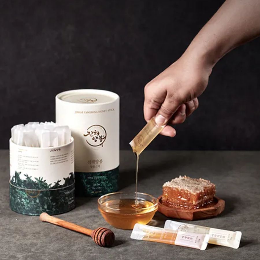진해양봉 국산 아카시아 허니스틱 야생화 벌꿀 꿀스틱 답례품 선물 세트 12g 30개입