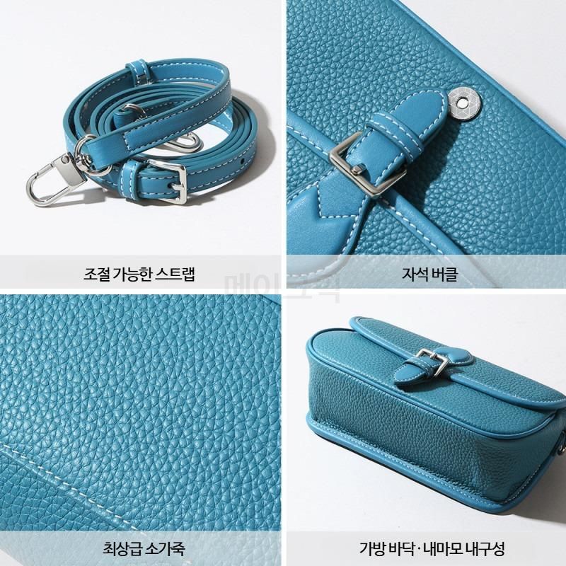 여성 소가죽 숄더백 심플한디자인 출퇴근용 미니 크로스바디 가방 소형 숄더백 트렌디한 디자인 - 상세 이미지 4