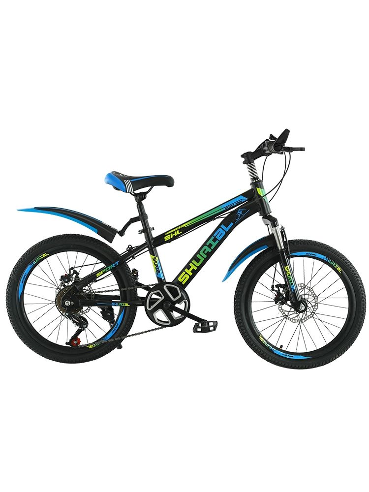 초등학생자전거 MTB 18인치 20인치 두발 디럭스 중학생 바이시클 초보자 입문용 스카이블루 단일 캘리퍼 브레이크 표준형 18인치 기타 - 상품 이미지