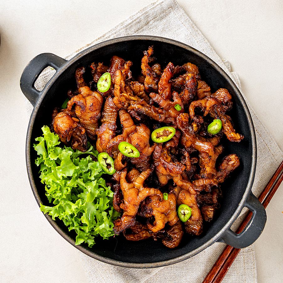 형닭마켓 직화바베큐닭발 무뼈 양념 매콤 바베큐치킨맛 250g - 상세 이미지 4