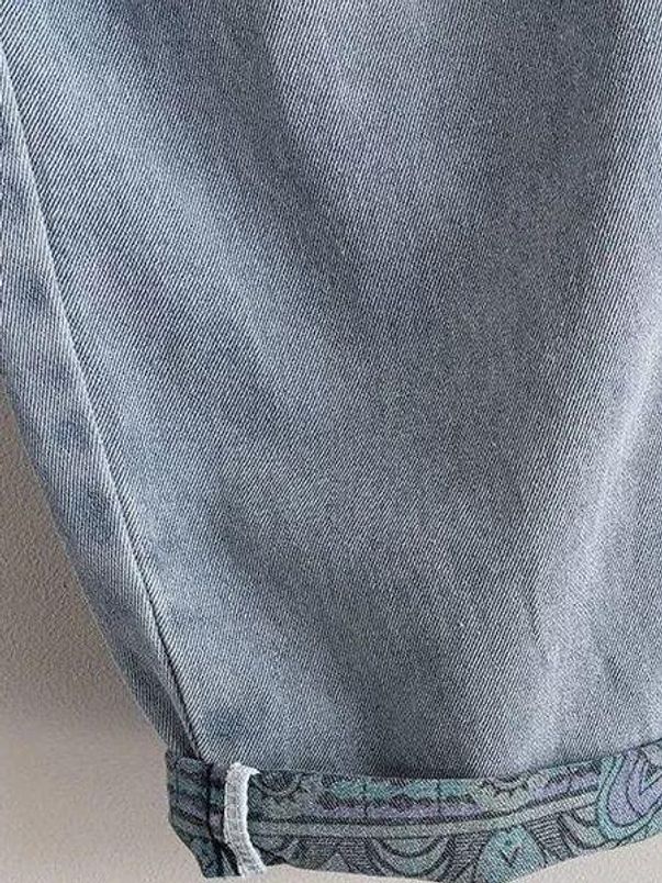 남자배기팬츠 항아리 빅사이즈 팬츠 통바지 통큰 워싱 벌룬 시원한 배정남 남자 밴딩 하렘팬츠 연블루 업그레이드 XL 45.0-65.0kg - 상세 이미지 4