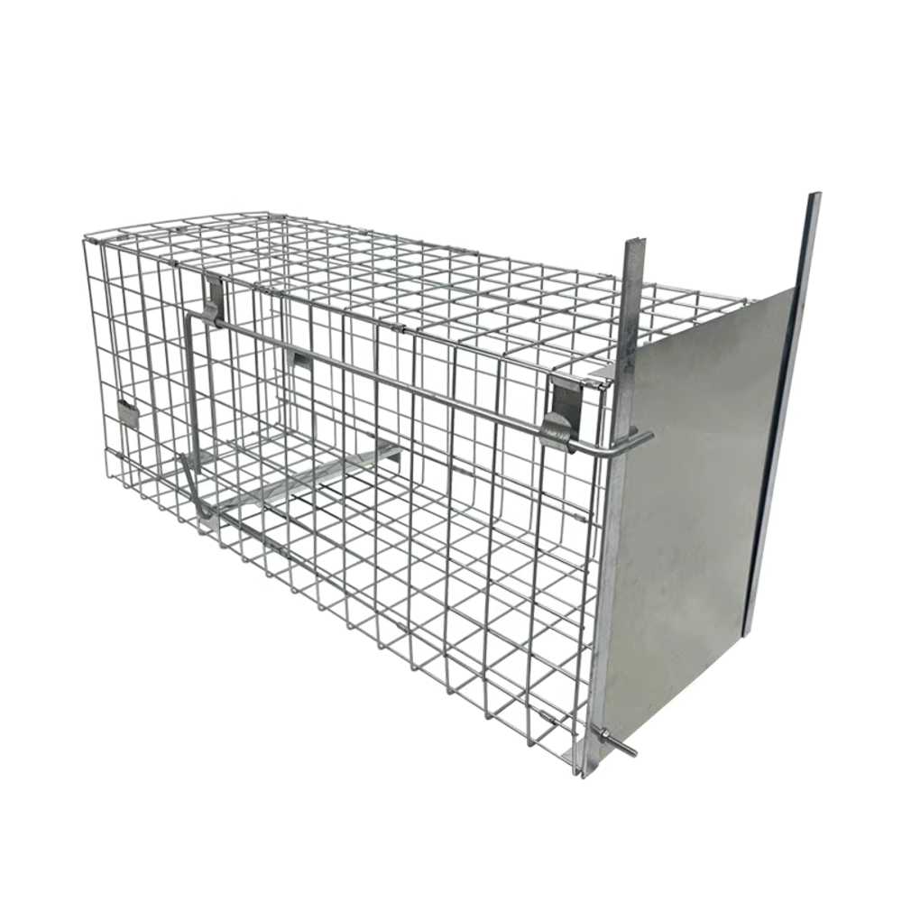 유기견 구조 포획틀 동물 보호센터 전용 포획 장비 철문 100x43x38cm - 상품 이미지