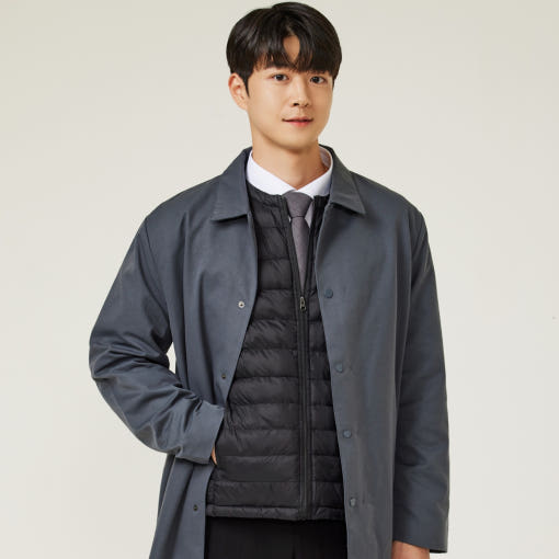 프롬비 아뜨 발열조끼 블랙 컬러 착용 이미지