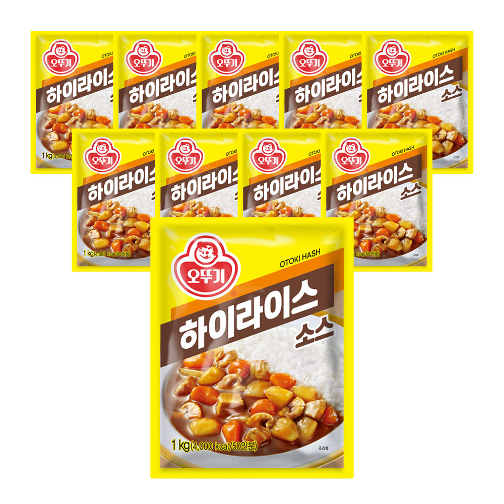 오뚜기 하이라이스 소스, 1kg, 10개 - 상품 이미지