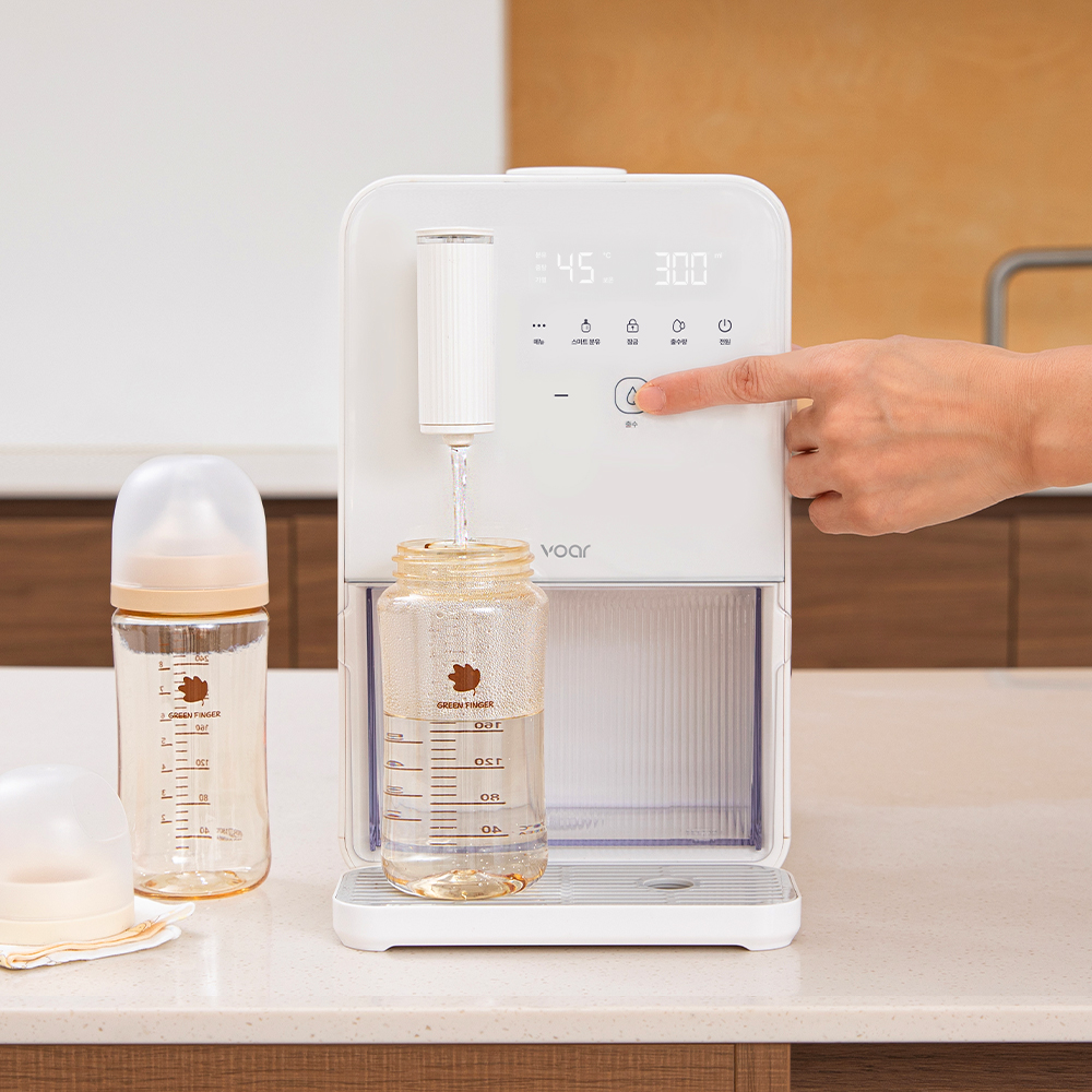 보아르 아가온 자동 출수형 분유포트 위생출수시스템 보온 내열유리 대용량 전기 커피 포트기