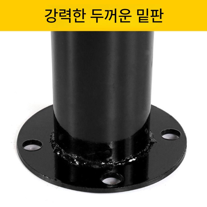 M형 볼라드 충돌방지 가드레일 주차장 안전 기둥 차단봉 1m M형 60높이 1.5두께 - 상세 이미지 4
