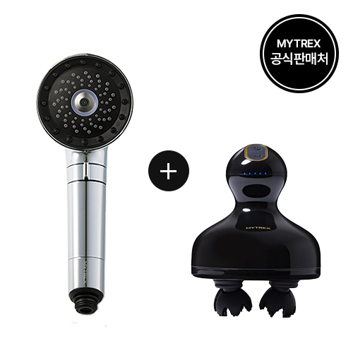 마이트렉스 EMS 헤드 스파 프로+HIHO 나노 파인버블 미세전류 샤워기+e 제품 이미지