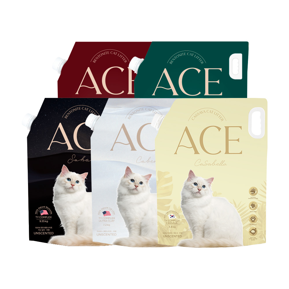 [정기구독 전용][에이스벤토나이트] 고양이모래 5종 2개입 제품 이미지