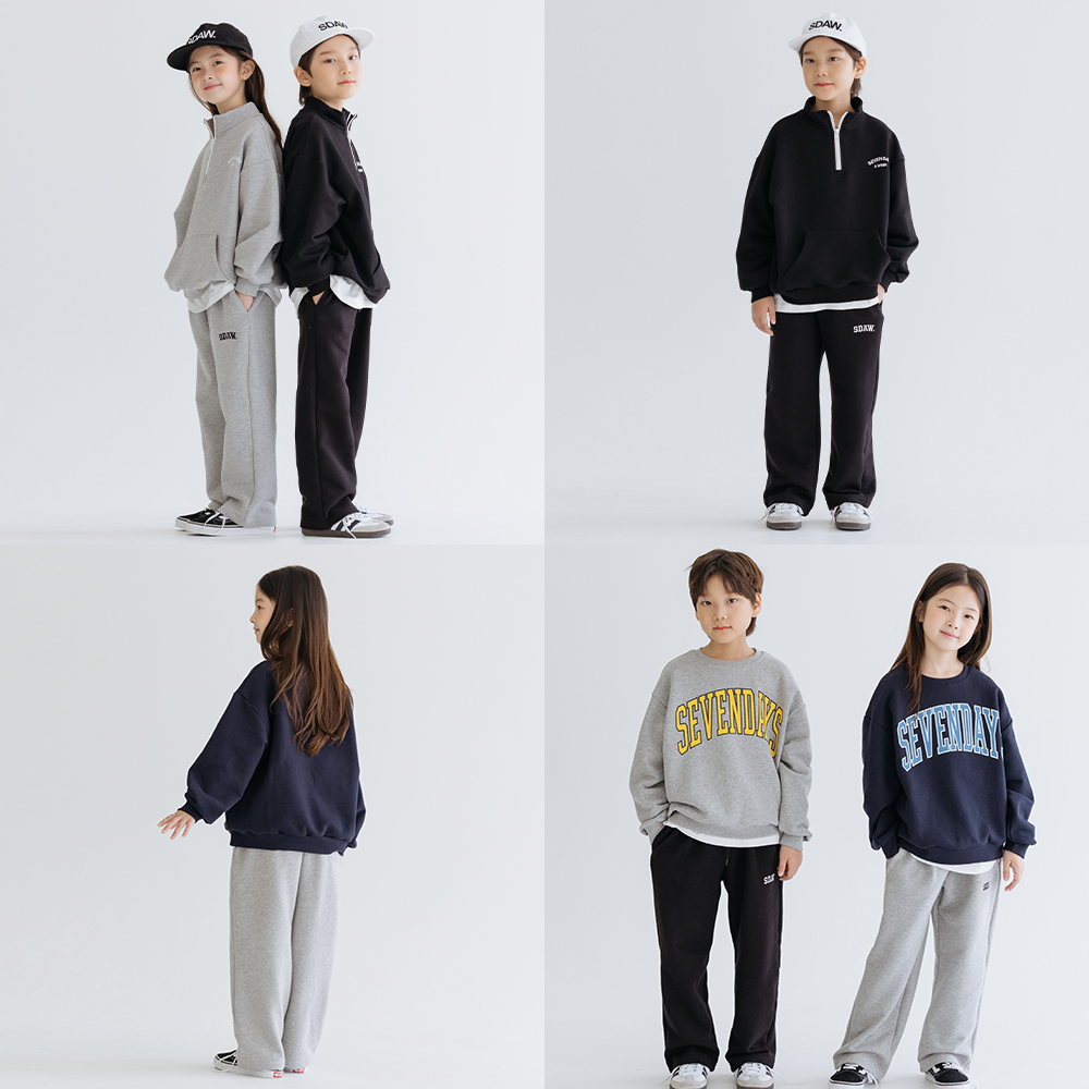 주니어바지 남아바지 버뮤다 일자 와이드 조거 유아 키즈 초등 여아 아동 가을