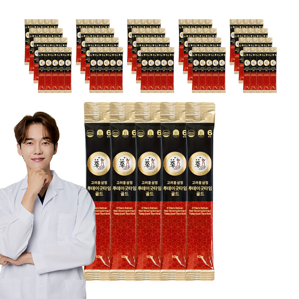 풍년보감 6년근 고려홍삼정 투데이굿타임 골드 홍삼스틱 100포, 1개