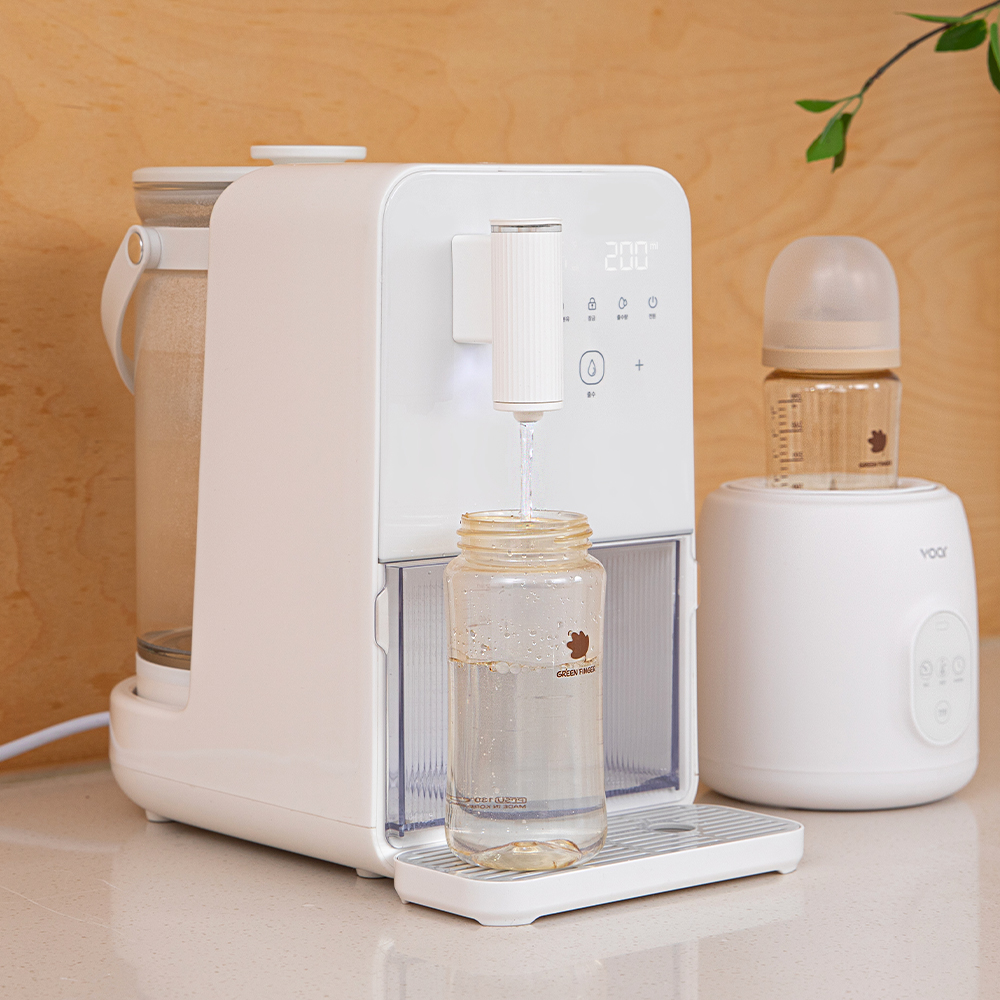보아르 아가온 자동 출수형 분유포트 위생출수시스템 보온 내열유리 대용량 전기 커피 포트기
