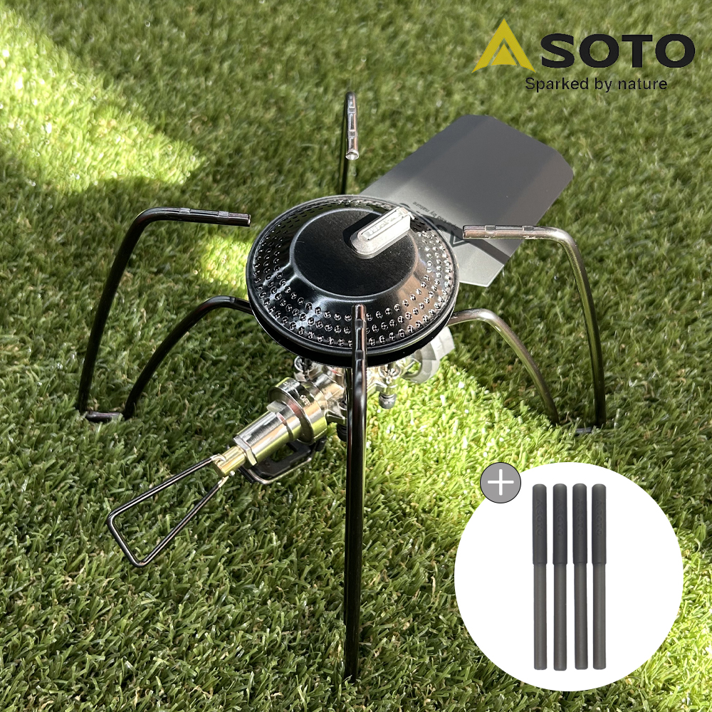 SOTO 340 소토 레귤레이터 캠핑스토브 부탄가스버너 블랙