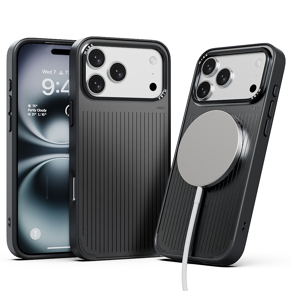 미아크 무드 맥세이프 케이스 블랙, 아이폰17 프로맥스