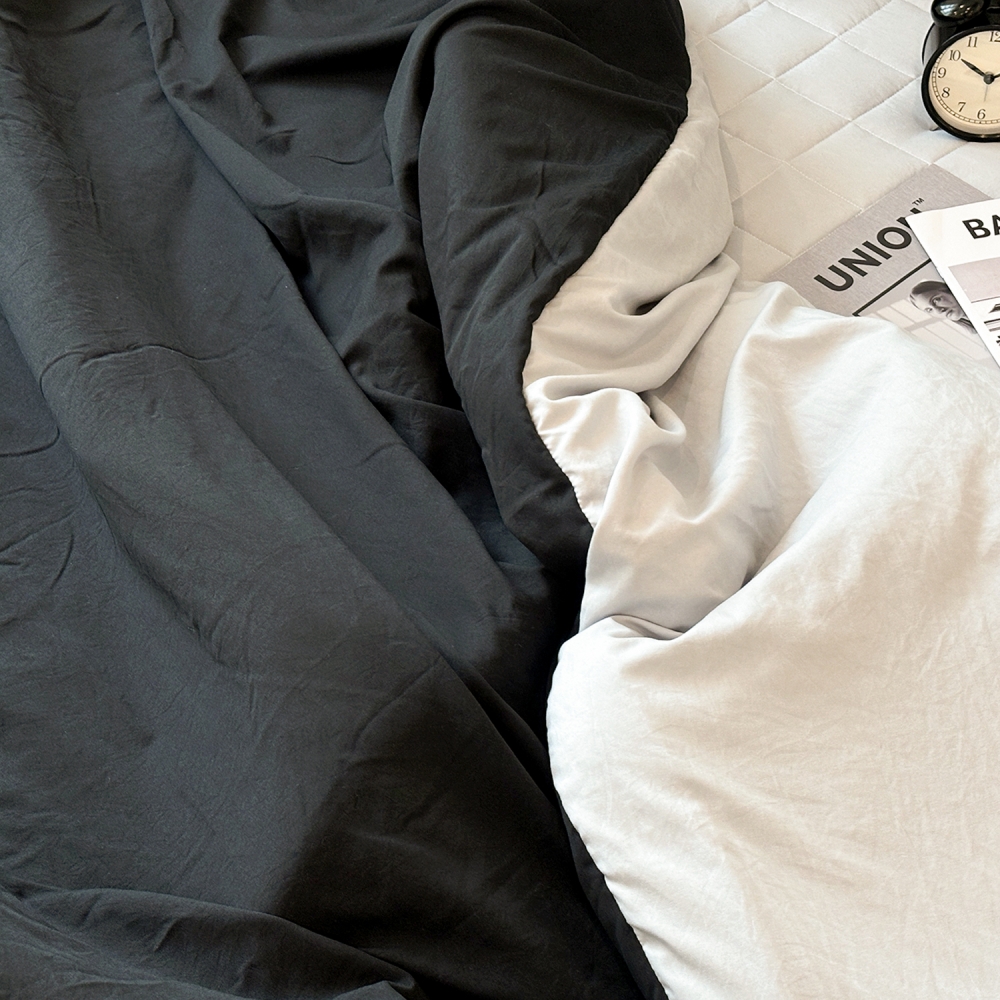 부드러운 디어마이 리버서블 워싱 옥수수솜 무봉제 차렵이불 리치 피치, Q(퀸)