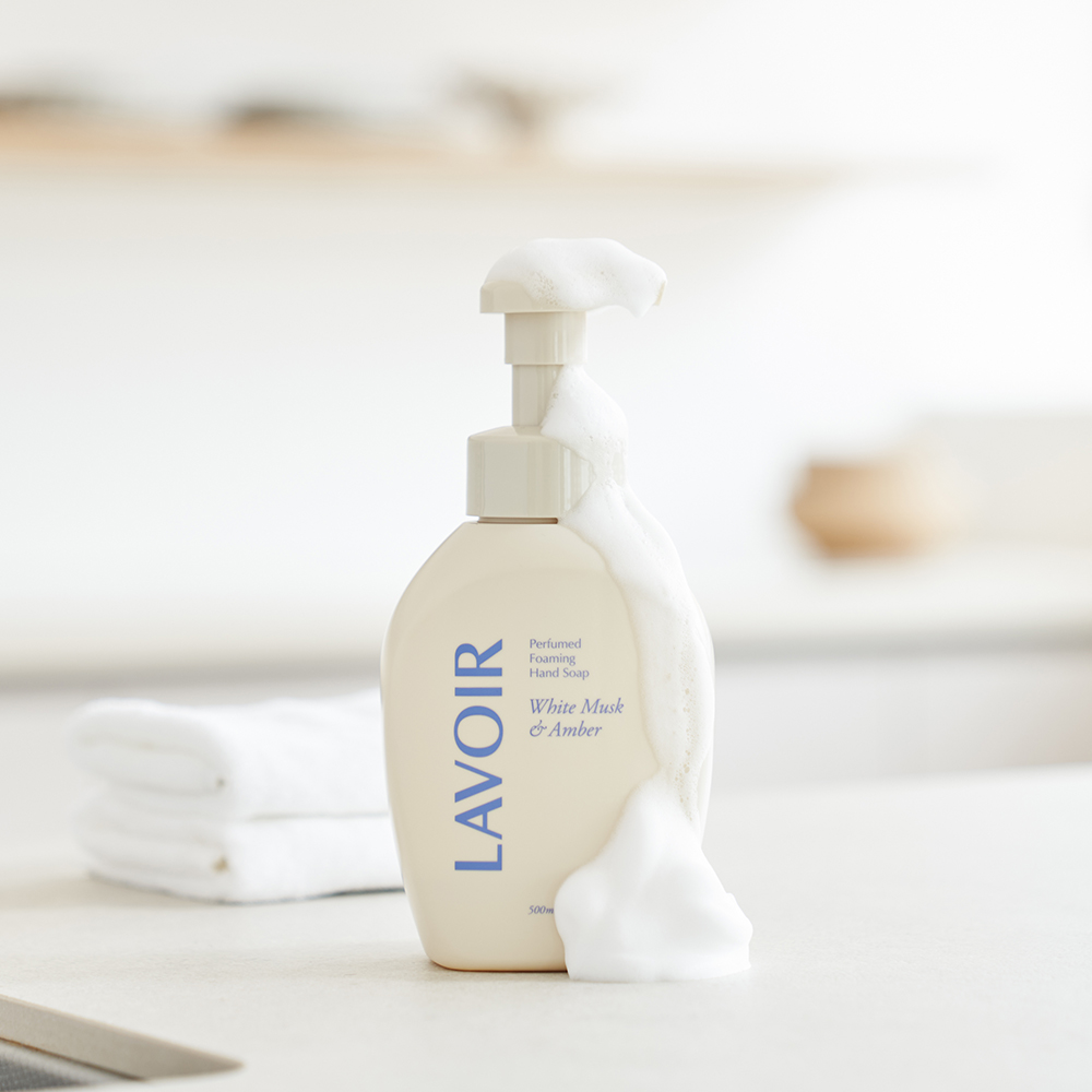 라브아 퍼퓸 포밍 핸드워시 화이트머스크앤앰버, 500ml, 1개 - 상품 이미지