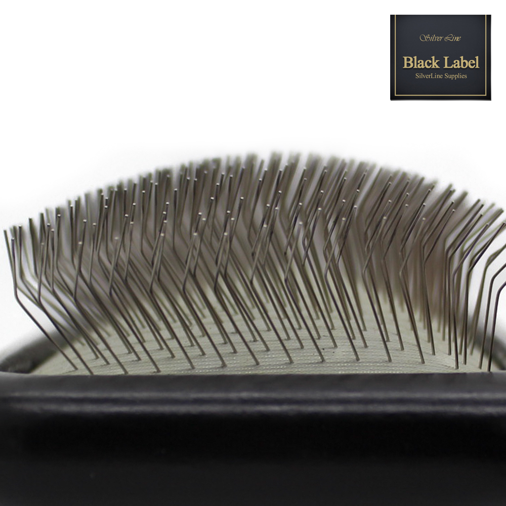 블랙라벨 노스트레스슬리커 강아지 고양이 빗 S 엉킨털 죽은털 제거