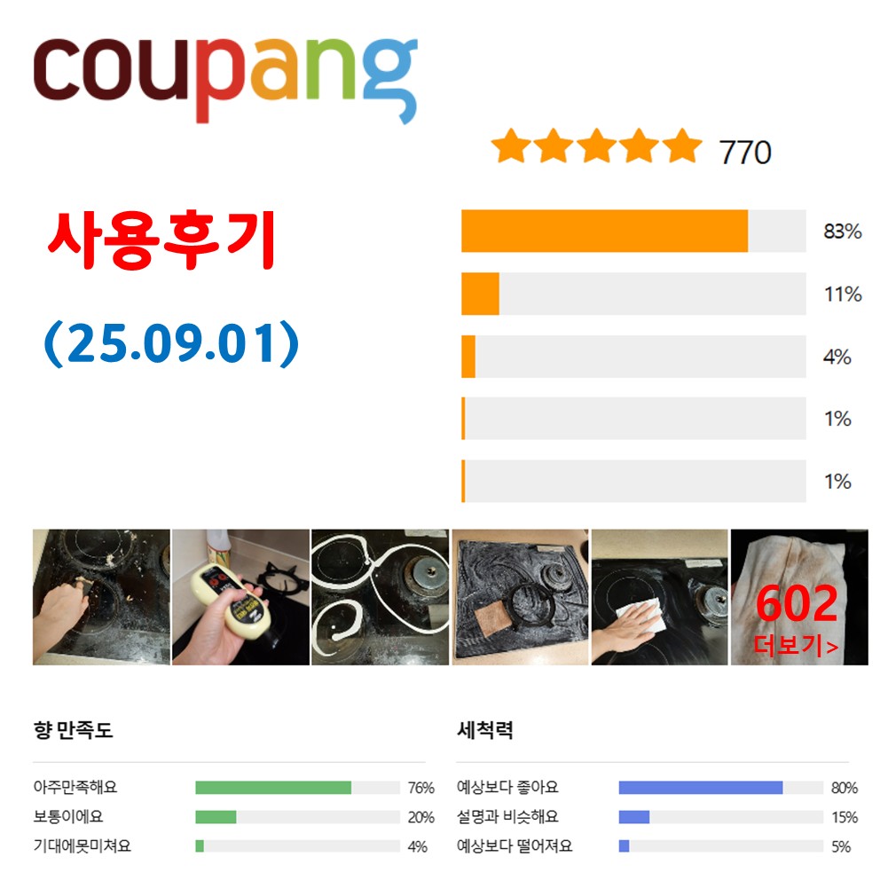 인덕션 하이라이트 클리너 세정제 청소 광택코팅제 스크래퍼1 칼날3 200ml, 1개 - 상세 이미지 2