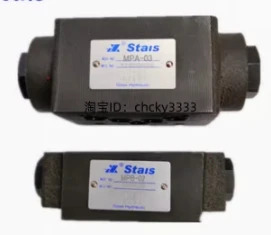 STAIS 스택 유압 제어 단방향 밸브 MPW-01-2-40-1 MPW-02 MPW-03 MPW-04 MPW-06 MPW-02A MPA-02 MPB-02 MPW-02-2-40