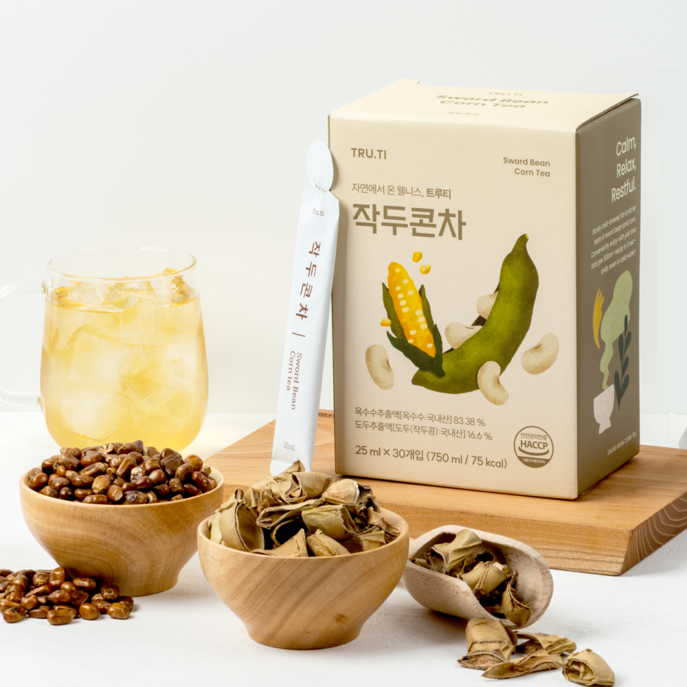 트루바이탈 티 작두콘차 대용량 국산 작두콩 볶은 작두콩차 물대용 카페인없는차 1박스(30포) - 상세 이미지 2