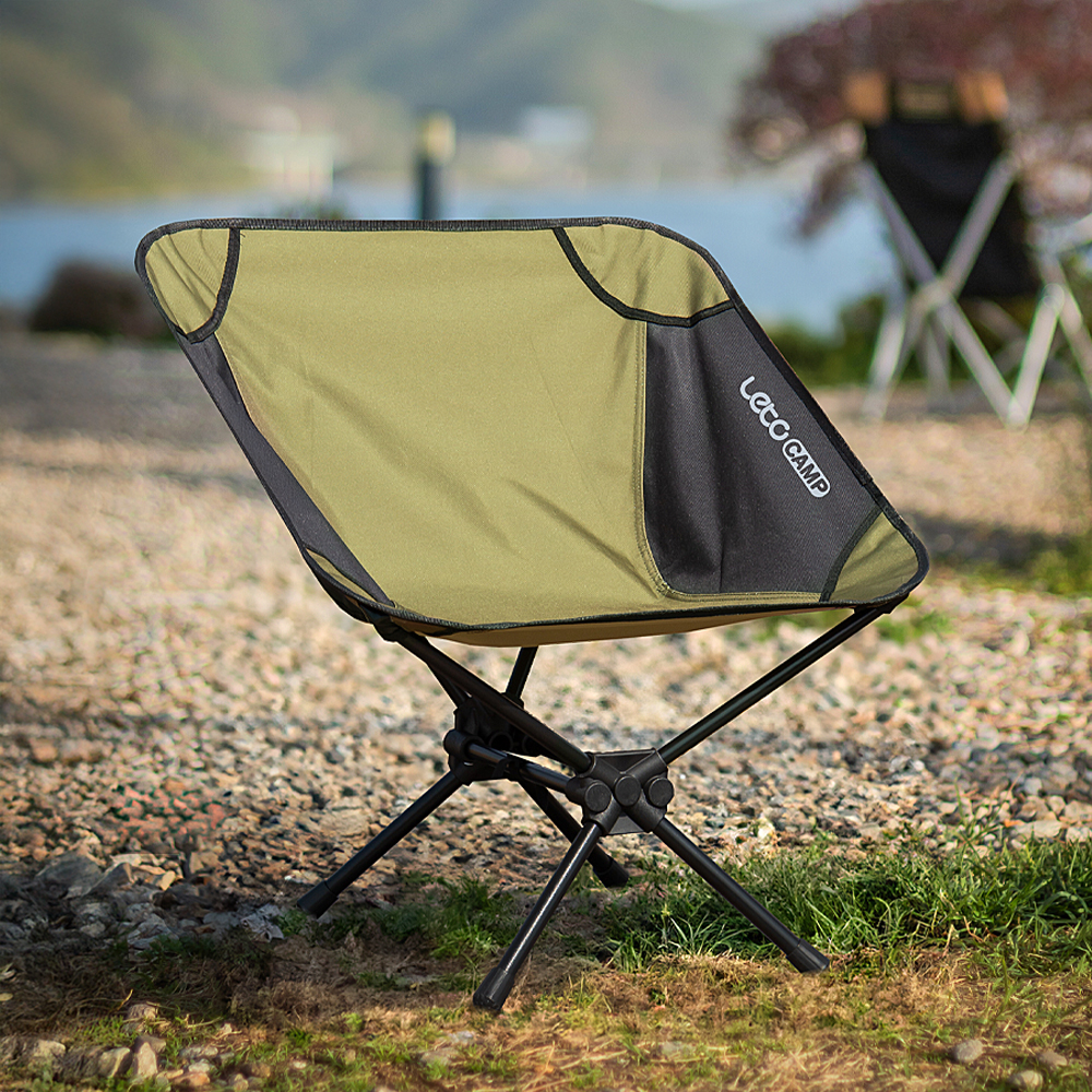 레토 접이식 경량 캠핑의자 트래블라이트 캠핑 체어 LCP-TL07, 카키, 1개