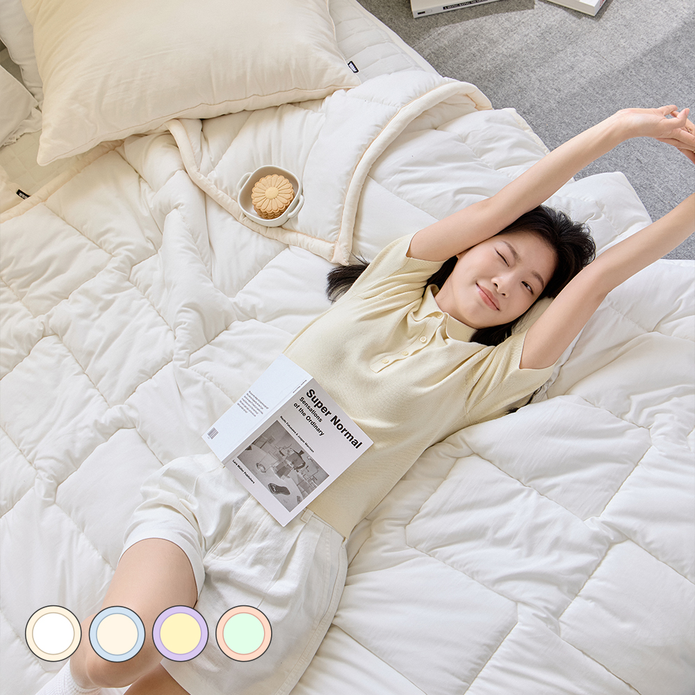 소르르 마카롱 먼지없는 차렵이불 SS 크림 베이지