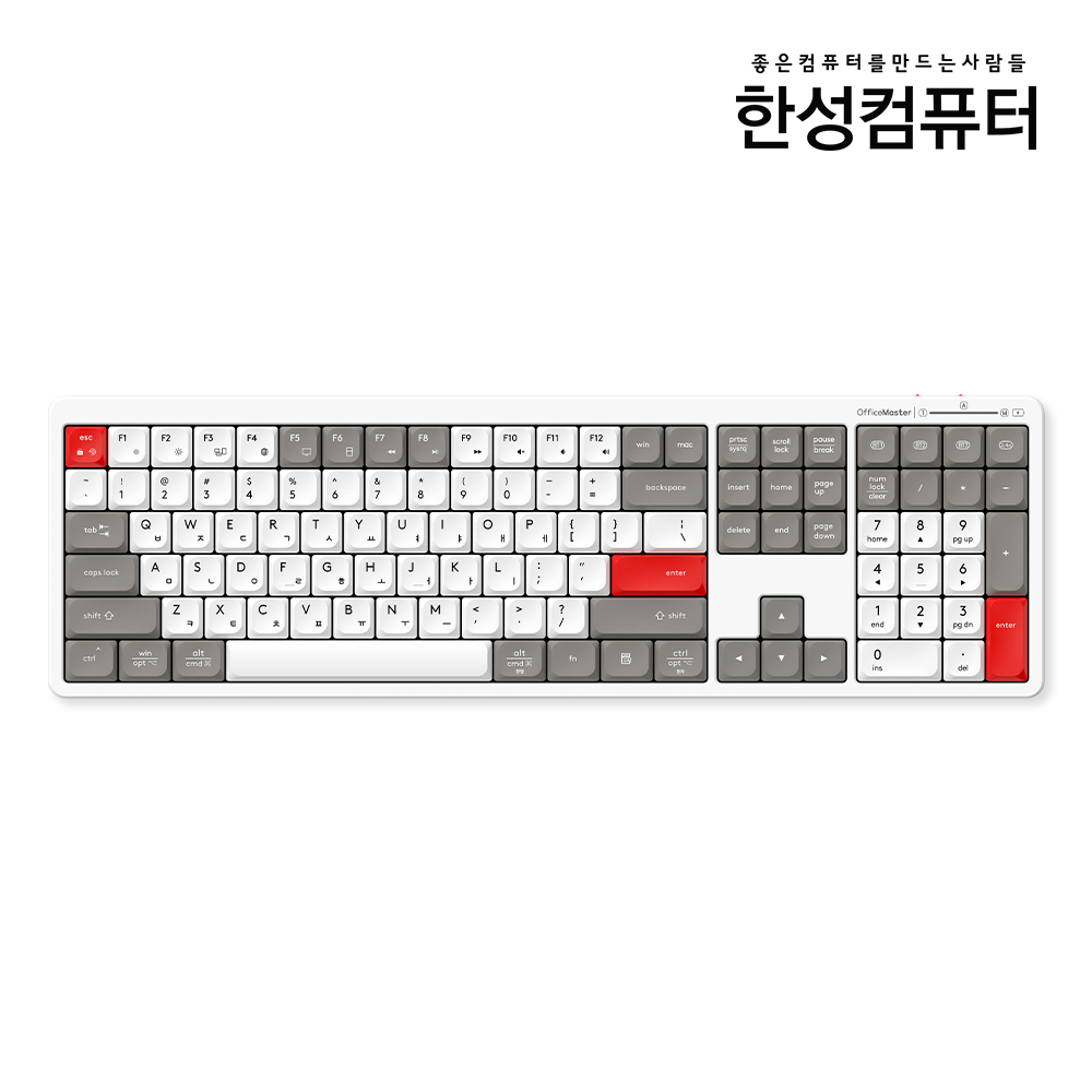 한성 GK698 저소음 블루투스 무선 키보드 오피스마스터 풀배열 사무용 - 상세 이미지 5