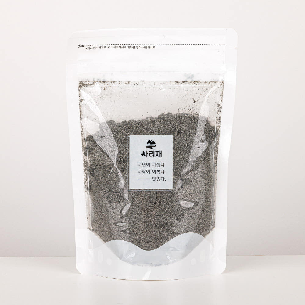 싸리재 국산 검은깨 검정깨 [ 흑임자 죽 가루 250g ] 죽 라떼 드레싱 재료 상세 이미지 4