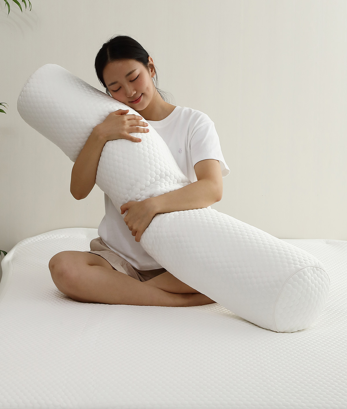 엠시베딩 냉감바디필로우 여름베개 원형 롱쿠션 ( 120x20 ) 긴베게
