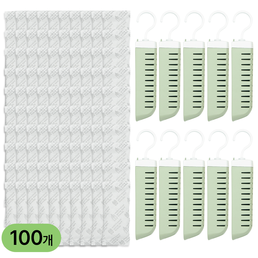 실리카겔 제습제 옷걸이형 10개 + 30g x 100개(3,000g) 옷장 서랍장