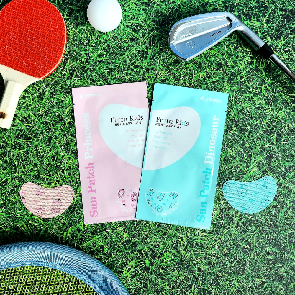 [1+1]프롬키즈 하트 쿨링 선패치 2종 유아 어린이 초등 무자극 자외선 주근깨 차단