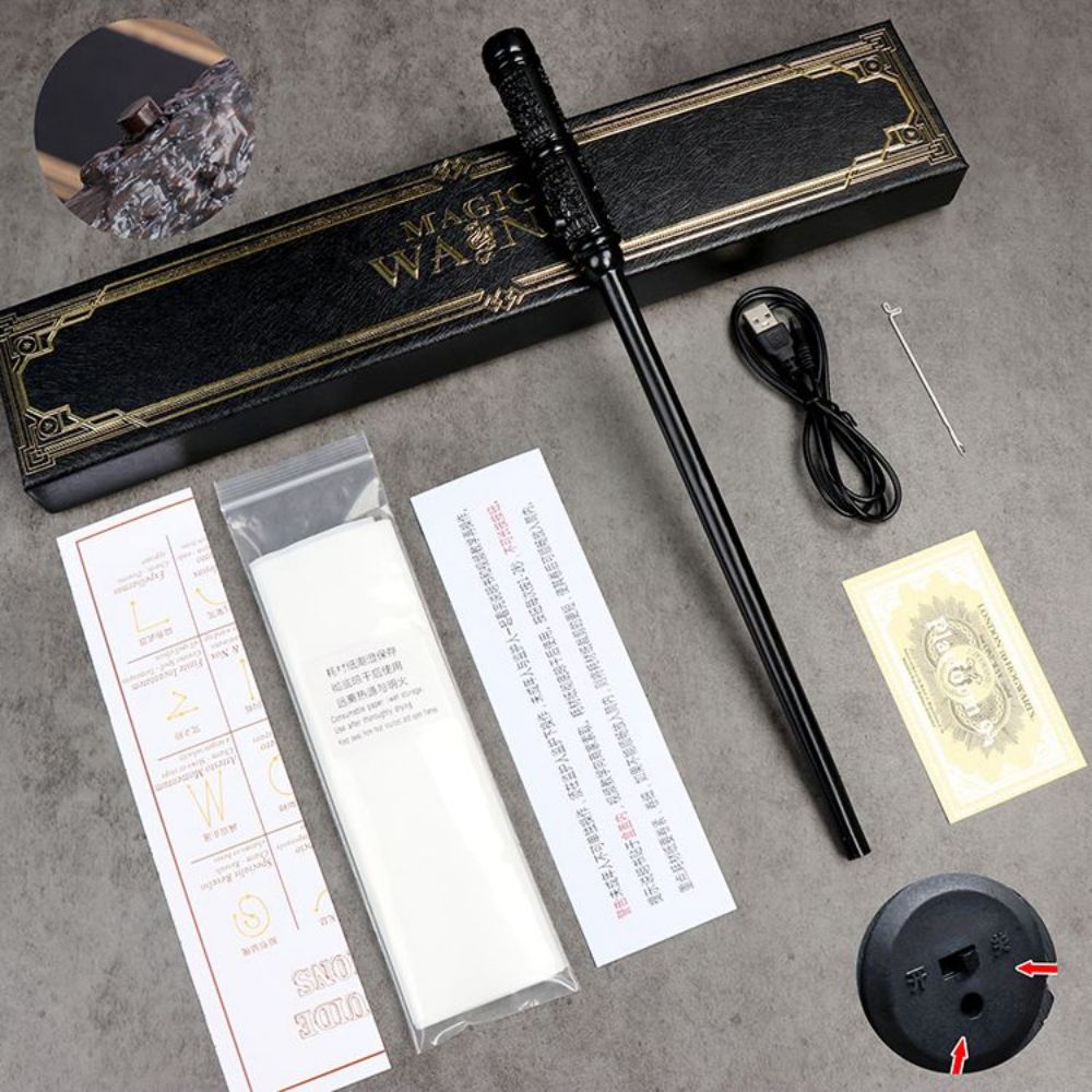 해리포터 코스프레 소품 불꽃 나오는 마법 지팡이 완드 4mm A / 50x20cm 100회용 - 상세 이미지 3