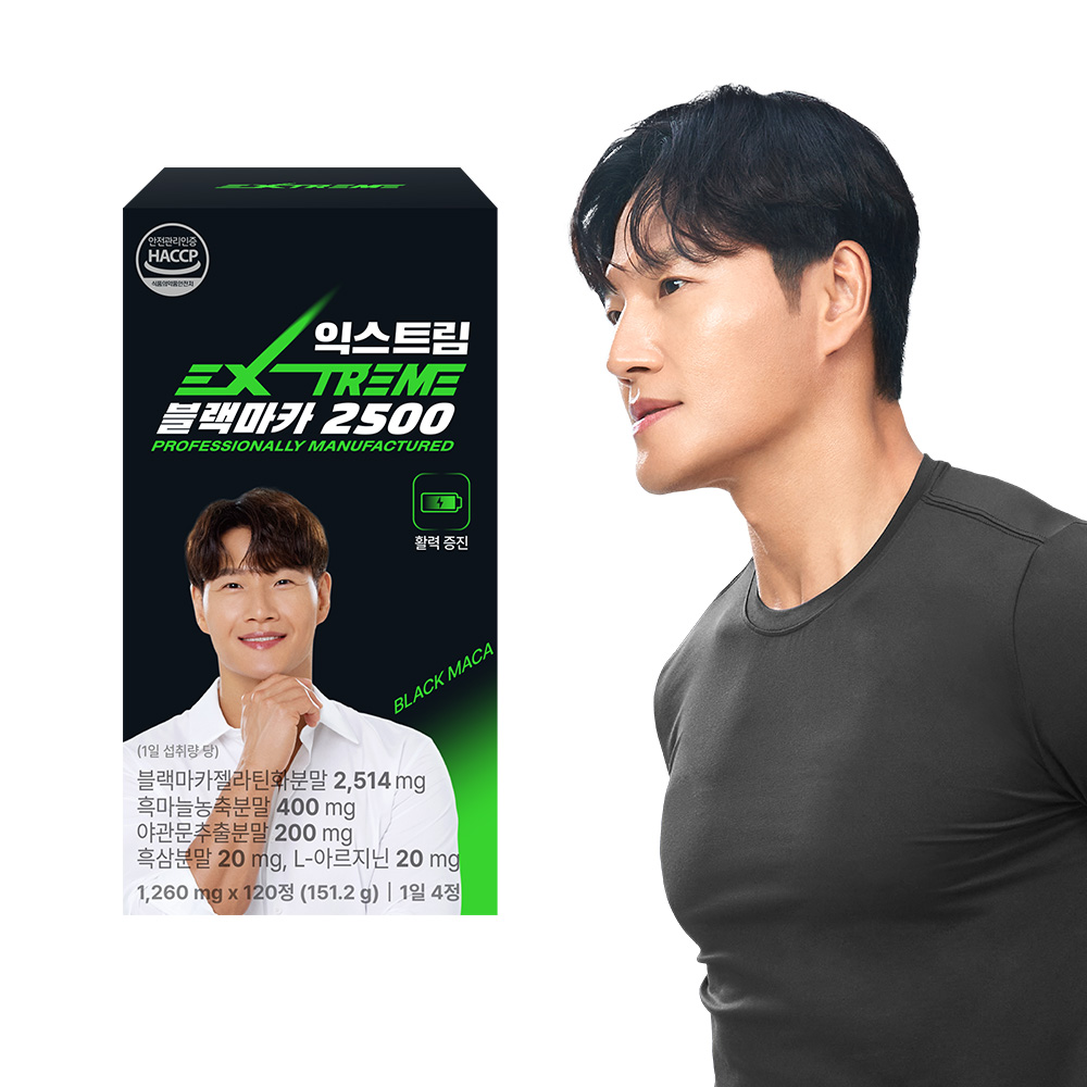 익스트림 김종국 블랙마카 2500 120정, 1개
