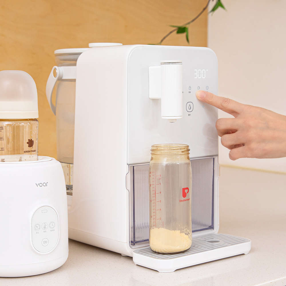 보아르 아가온 자동 출수형 분유포트 위생출수시스템 보온 내열유리 대용량 전기 커피 포트기