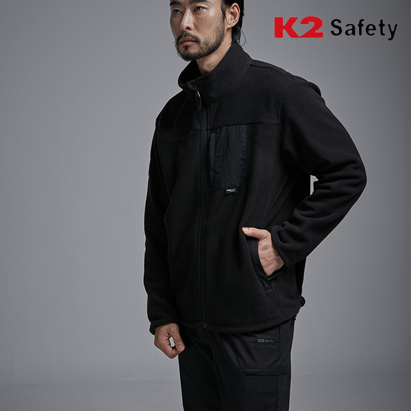 K2 세이프티 바람막이 자켓 남자 기모 작업복 겨울 플리스 재킷 F5102 - 상세 이미지 2