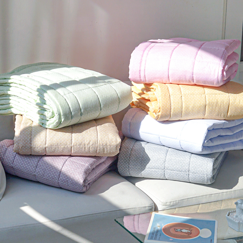 듀드랍 도트 사계절 먼지없는 고정밴딩 침대패드 핑크, DK(더블킹)