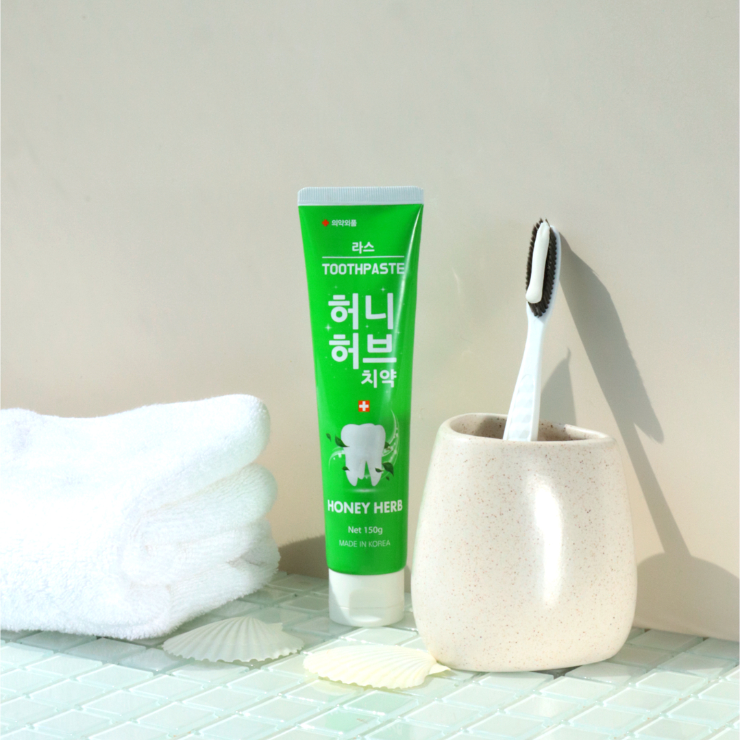 라스 허니 허브 내츄럴 치약 150g, 1개 - 상품 이미지