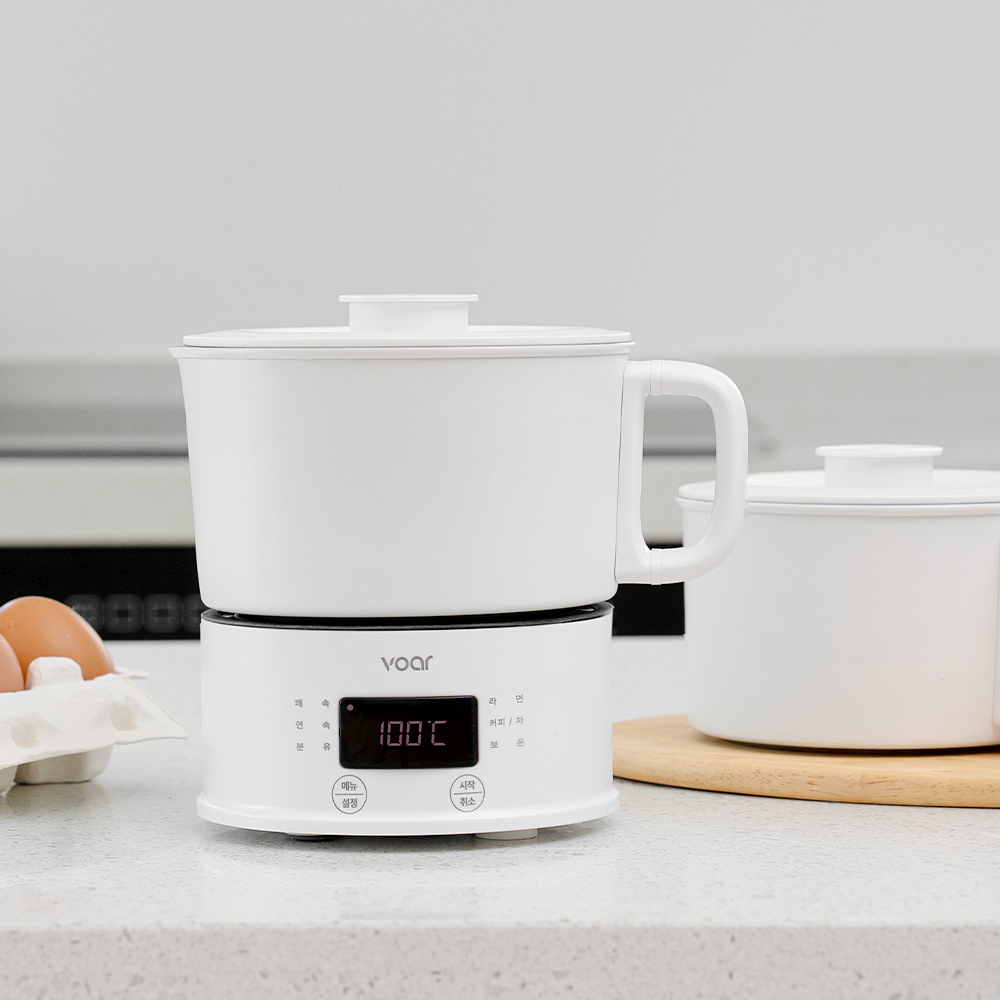 보아르 이지미니쿠커 여행용 전기포트 접이식 휴대용 분유포트 무선 커피주전자 프리볼트 포트기