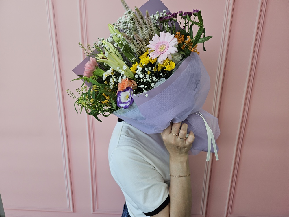 유스풀몰 행복시리즈 중형 생화 도매 꽃 택배 꽃배달 싼곳 정기배송 정기구독 이미지 2