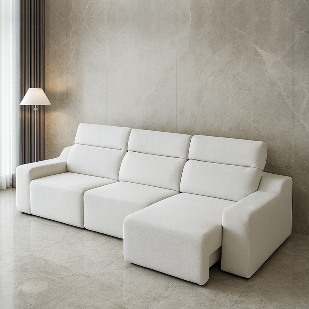 동서가구 이모션 슬라이딩 무빙 패브릭 리클라이너 4인 소파 DF926776