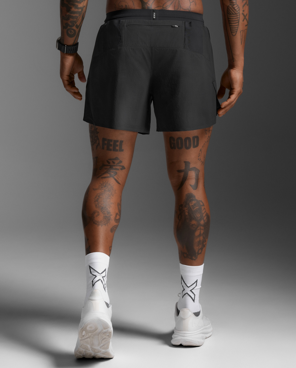 2XU 남자 런닝 반바지 라이트 스피드 스태쉬 5인치 쇼츠 MR6951BBLK-BRF - 상세 이미지 3