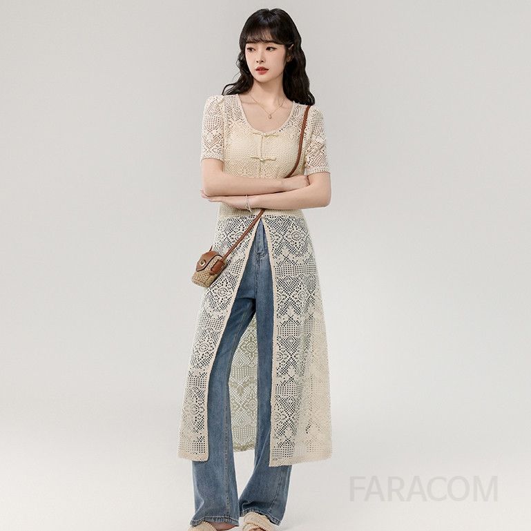 여성 플라워 롱 썸머가디건 얇은 소재로 시원한 착용감 데일리 스타일 루즈핏 디자인 여름철 필수 아이템 외출용 활용도 높은 캐주얼한 느낌